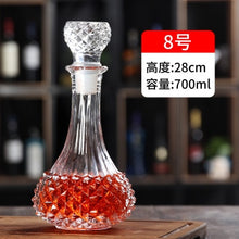 Load image into Gallery viewer, Thickened Whiskey or Wine Bottles/Decanters with lids