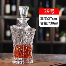 Load image into Gallery viewer, Thickened Whiskey or Wine Bottles/Decanters with lids