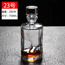 Load image into Gallery viewer, Thickened Whiskey or Wine Bottles/Decanters with lids