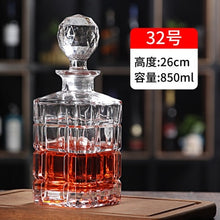 Load image into Gallery viewer, Thickened Whiskey or Wine Bottles/Decanters with lids