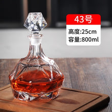 Load image into Gallery viewer, Thickened Whiskey or Wine Bottles/Decanters with lids