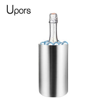 Load image into Gallery viewer, UPORS Stainless Steel Double Wall Ice Cooler Bucket