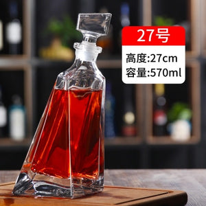 Thickened Whiskey or Wine Bottles/Decanters with lids