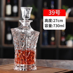 Thickened Whiskey or Wine Bottles/Decanters with lids