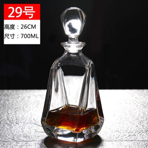 Thickened Whiskey or Wine Bottles/Decanters with lids