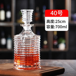 Thickened Whiskey or Wine Bottles/Decanters with lids