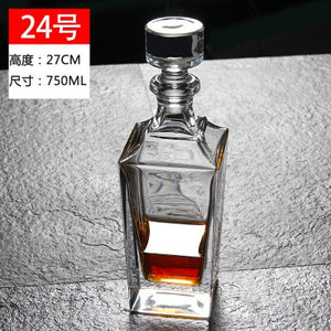 Thickened Whiskey or Wine Bottles/Decanters with lids