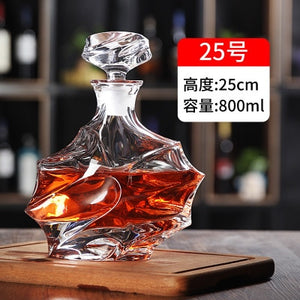 Thickened Whiskey or Wine Bottles/Decanters with lids