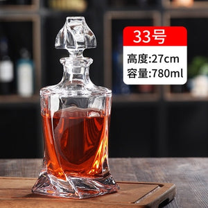 Thickened Whiskey or Wine Bottles/Decanters with lids