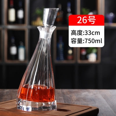 Thickened Whiskey or Wine Bottles/Decanters with lids