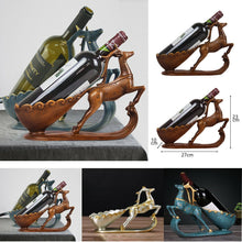 Load image into Gallery viewer, Wooden Deer Wine Rack
