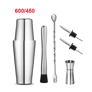 Cocktail Shaker Stainless Steel Bar Set