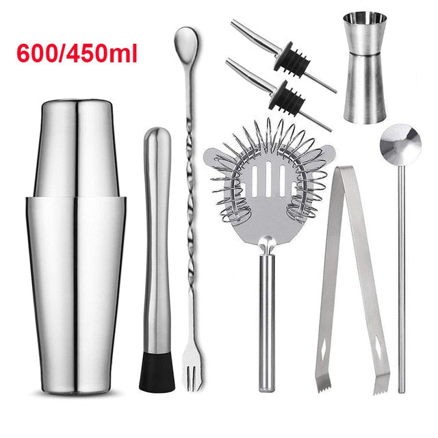 Cocktail Shaker Stainless Steel Bar Set